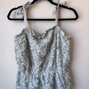 Sunday in Brooklyn Elegant Light Blue Textured Women's Top​